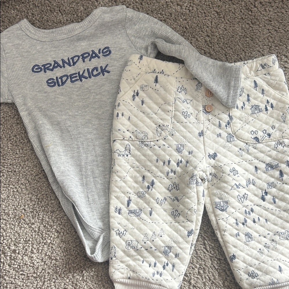 Charming Gray and Blue Kids  Set